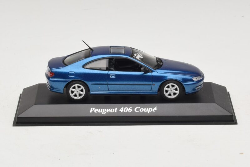 Peugeot 406 Coupé Blauw Metallic Maxichamps 1:43 940112620 Metaal