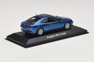 Peugeot 406 Coupé Blauw Metallic Maxichamps 1:43 940112620 Metaal — afbeelding 2 van 5