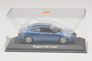 Peugeot 406 Coupé Blauw Metallic Maxichamps 1:43 940112620 Metaal — afbeelding 4 van 5