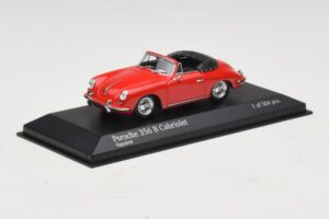 Porsche 356 B Cabriolet Rood Minichamps 1:43 400064331 Metaal — afbeelding 2 van 5