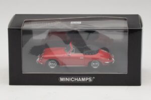 Porsche 356 B Cabriolet Rood Minichamps 1:43 400064331 Metaal — afbeelding 5 van 5