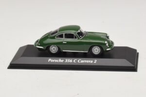 Porsche 356C Carrera 2 Donkergroen Maxichamps 1:43 Porsche 356C Carrera 2 Donkergroen Maxichamps 1:43 940062360 Metaal