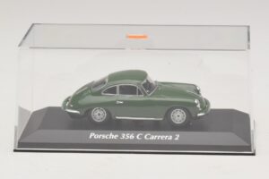 Porsche 356C Carrera 2 Donkergroen Maxichamps 1:43 940062360 Metaal — afbeelding 4 van 5