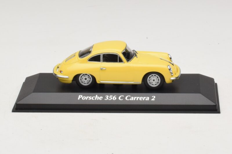 Porsche 356C Carrera 2 Geel Maxichamps 1:43 940062361 Metaal