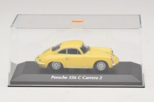 Porsche 356C Carrera 2 Geel Maxichamps 1:43 940062361 Metaal — afbeelding 4 van 5