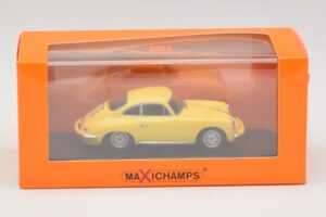 Porsche 356C Carrera 2 Geel Maxichamps 1:43 940062361 Metaal — afbeelding 5 van 5