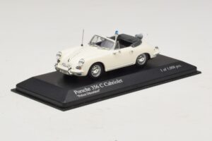 Porsche 356C Cabriolet Polizei Dusseldorf Minichamps 1:43 430062391 Metaal — afbeelding 2 van 5