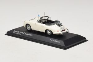 Porsche 356C Cabriolet Polizei Dusseldorf Minichamps 1:43 430062391 Metaal — afbeelding 3 van 5