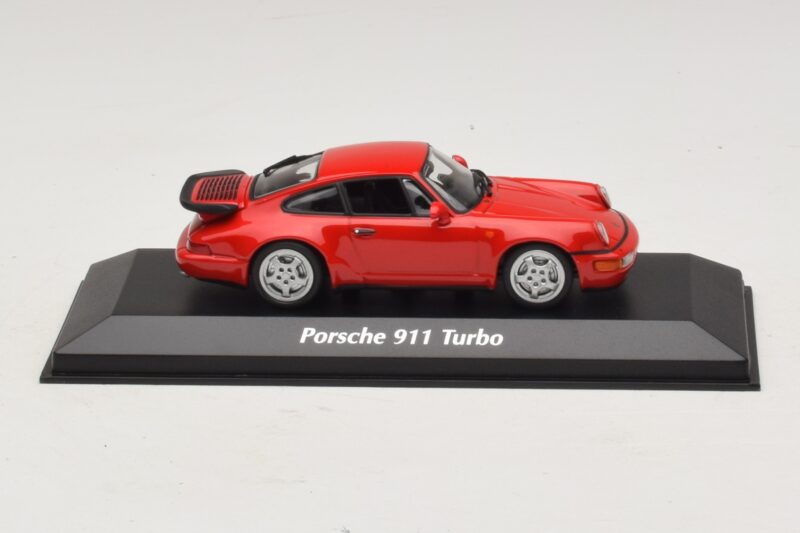 Porsche 911 964 Turbo Rood Maxichamps 1:43 940069102 Metaal