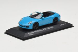 Porsche 911 991.1 Carrera 4 GTS Cabriolet Blauw Minichamps 1:43 410067332 Metaal — afbeelding 2 van 5