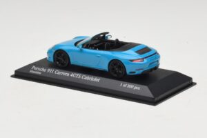 Porsche 911 991.1 Carrera 4 GTS Cabriolet Blauw Minichamps 1:43 410067332 Metaal — afbeelding 3 van 5