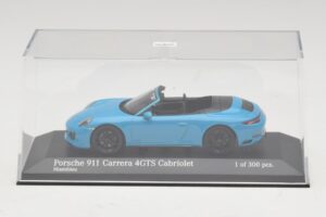 Porsche 911 991.1 Carrera 4 GTS Cabriolet Blauw Minichamps 1:43 410067332 Metaal — afbeelding 4 van 5