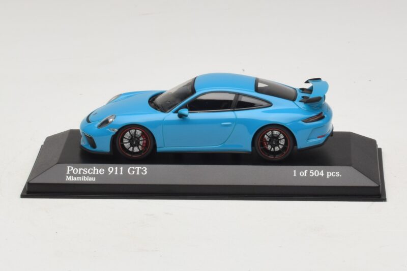Porsche 911 991.1 GT3 Blauw Minichamps 1:43 410066022 Metaal