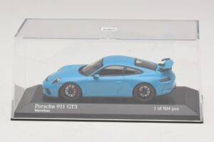 Porsche 911 991.1 GT3 Blauw Minichamps 1:43 410066022 Metaal — afbeelding 4 van 5