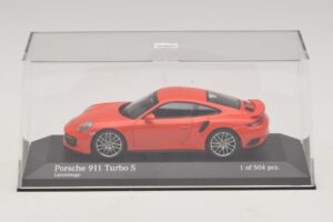 Porsche 911 991.1 Turbo S Oranje Minichamps 1:43 410067171 Metaal — afbeelding 4 van 5