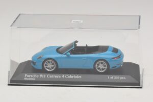 Porsche 911 991.2 Carrera 4 Cabriolet Blauw Minichamps 1:43 410067232 Metaal — afbeelding 4 van 5