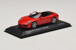 Porsche 911 991.2 Carrera 4 Cabriolet Rood Minichamps 1:43 410067230 Metaal — afbeelding 2 van 5