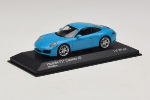 Porsche 911 991.2 Carrera 4S Blauw Minichamps 1:43 410067242 Metaal — afbeelding 2 van 5