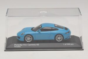 Porsche 911 991.2 Carrera 4S Blauw Minichamps 1:43 410067242 Metaal — afbeelding 4 van 5