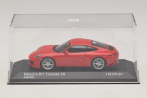 Porsche 911 991.2 Carrera 4S Rood Minichamps 1:43 410067240 Metaal — afbeelding 4 van 5