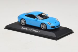 Porsche 911 991 Carrera S Blauw Maxichamps 1:43 940060220 Metaal — afbeelding 3 van 5