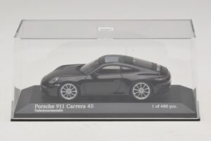 Porsche 911 992 Carrera 4S Zwart Metallic Minichamps 1:43 410069320 Metaal — afbeelding 4 van 5