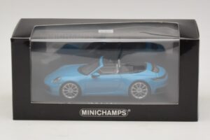 Porsche 911 992 Carrera 4S Cabriolet Blauw Minichamps 1:43 410069332 Metaal — afbeelding 5 van 5