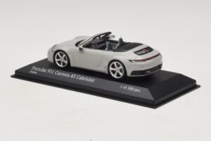 Porsche 911 992 Carrera 4S Cabriolet Grijs Minichamps 1:43 410069331 Metaal — afbeelding 3 van 5