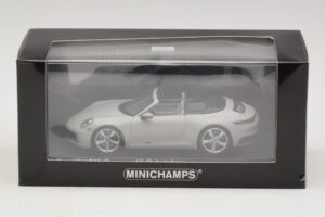 Porsche 911 992 Carrera 4S Cabriolet Grijs Minichamps 1:43 410069331 Metaal — afbeelding 5 van 5