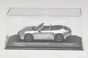 Porsche 911 992 Carrera 4S Cabriolet Zilver Minichamps 1:43 410069330 Metaal — afbeelding 4 van 5