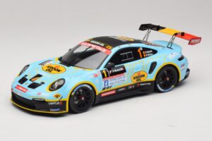 Porsche 911 992 Rally GT #1 C. Cherain / D. Withers Rallye de Wallonie 2025 IXO 1:18 18RMC254 Metaal