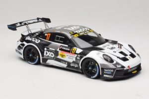 Porsche 911 992 Rally GT #17 C. De Cecco / J. Humblet Rallye de Wallonie 2025 IXO 1:18 18RMC255 Metaal — afbeelding 4 van 6