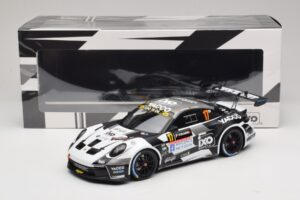 Porsche 911 992 Rally GT #17 C. De Cecco / J. Humblet Rallye de Wallonie 2025 IXO 1:18 18RMC255 Metaal — afbeelding 6 van 6