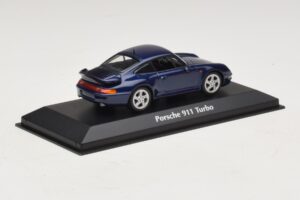 Porsche 911 993 Turbo Blue Metallic Maxichamps 1:43 940069201 Metaal — afbeelding 2 van 5