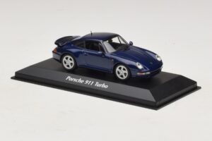 Porsche 911 993 Turbo Blue Metallic Maxichamps 1:43 940069201 Metaal — afbeelding 3 van 5
