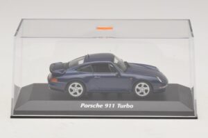 Porsche 911 993 Turbo Blue Metallic Maxichamps 1:43 940069201 Metaal — afbeelding 5 van 5