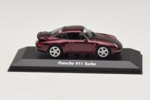 Porsche 911 993 Turbo Rood Metallic Maxichamps 1:43 940069200 Metaal