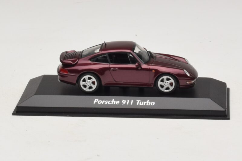 Porsche 911 993 Turbo Rood Metallic Maxichamps 1:43 940069200 Metaal