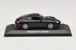 Porsche 911 996 Carrera Zwart Maxichamps 1:43 940061020 Metaal