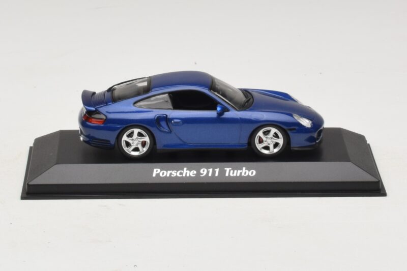 Porsche 911 996 Turbo Blue Metallic Maxichamps 1:43 940069301 Metaal