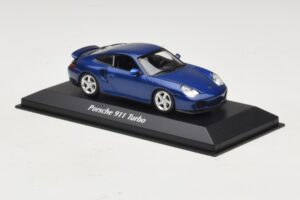 Porsche 911 996 Turbo Blue Metallic Maxichamps 1:43 940069301 Metaal — afbeelding 3 van 5