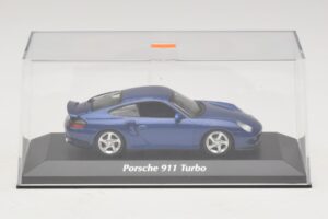 Porsche 911 996 Turbo Blue Metallic Maxichamps 1:43 940069301 Metaal — afbeelding 4 van 5