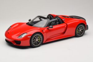 Porsche 918 Spyder Weissach Package Guards Red AUTOart 1:12 12122 Metaal