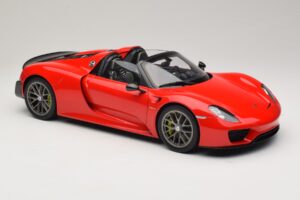 Porsche 918 Spyder Weissach Package Guards Red AUTOart 1:12 12122 Metaal — afbeelding 6 van 8