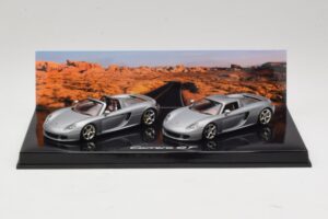 Porsche Carrera GT Spider & Coupé Set Zilver Minichamps 1:43 WAP02010314 Metaal