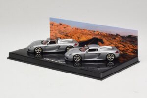 Porsche Carrera GT Spider & Coupé Set Zilver Minichamps 1:43 WAP02010314 Metaal — afbeelding 3 van 5