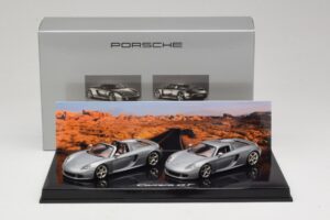 Porsche Carrera GT Spider & Coupé Set Zilver Minichamps 1:43 WAP02010314 Metaal — afbeelding 5 van 5
