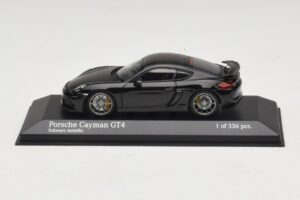 Porsche Cayman GT4 981 Black Metallic Minichamps 1:43 410066121 Metaal