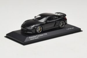 Porsche Cayman GT4 981 Black Metallic Minichamps 1:43 410066121 Metaal — afbeelding 2 van 5