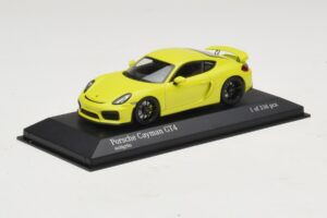 Porsche Cayman GT4 981 Groen Minichamps 1:43 410066122 Metaal — afbeelding 2 van 5
